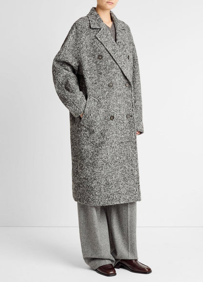 VINCE Women Italian Wool-Blend Overcoat in Coats