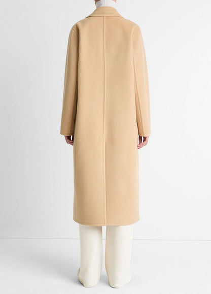 VINCE Women Wool-Blend Single-Breasted Coat in Coats