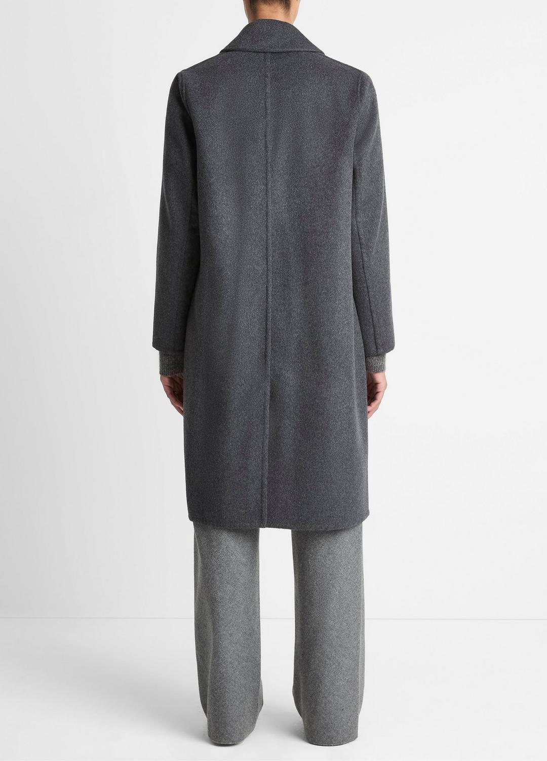 VINCE Women Classic Wool-Blend Straight Coat in Coats