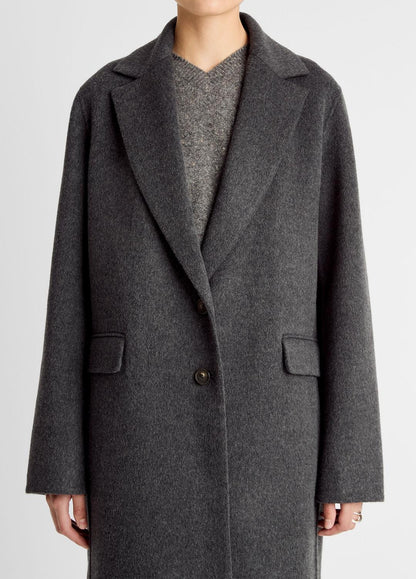 VINCE Women Wool-Blend Single-Breasted Coat in Coats