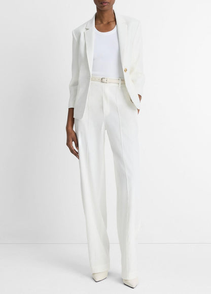 VINCE Women Linen-Blend Shrunken Blazer in Blazers