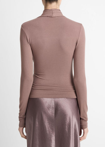 VINCE Women Fixed Wrap Long-Sleeve Top in Long Sleeve