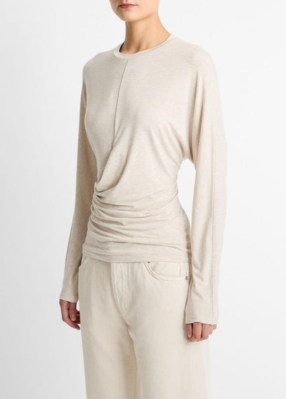 VINCE Women Fixed-Drape Long-Sleeve T-Shirt in Long Sleeve