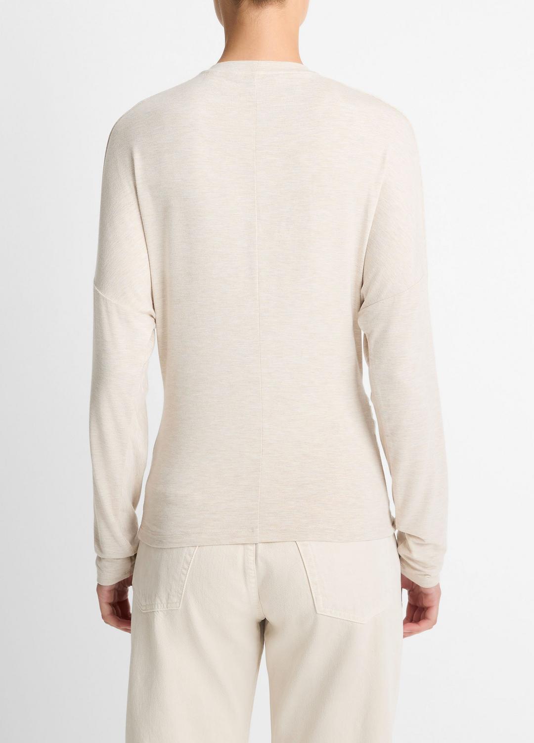 VINCE Women Fixed-Drape Long-Sleeve T-Shirt in Long Sleeve