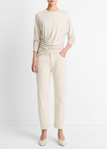 VINCE Women Fixed-Drape Long-Sleeve T-Shirt in Long Sleeve