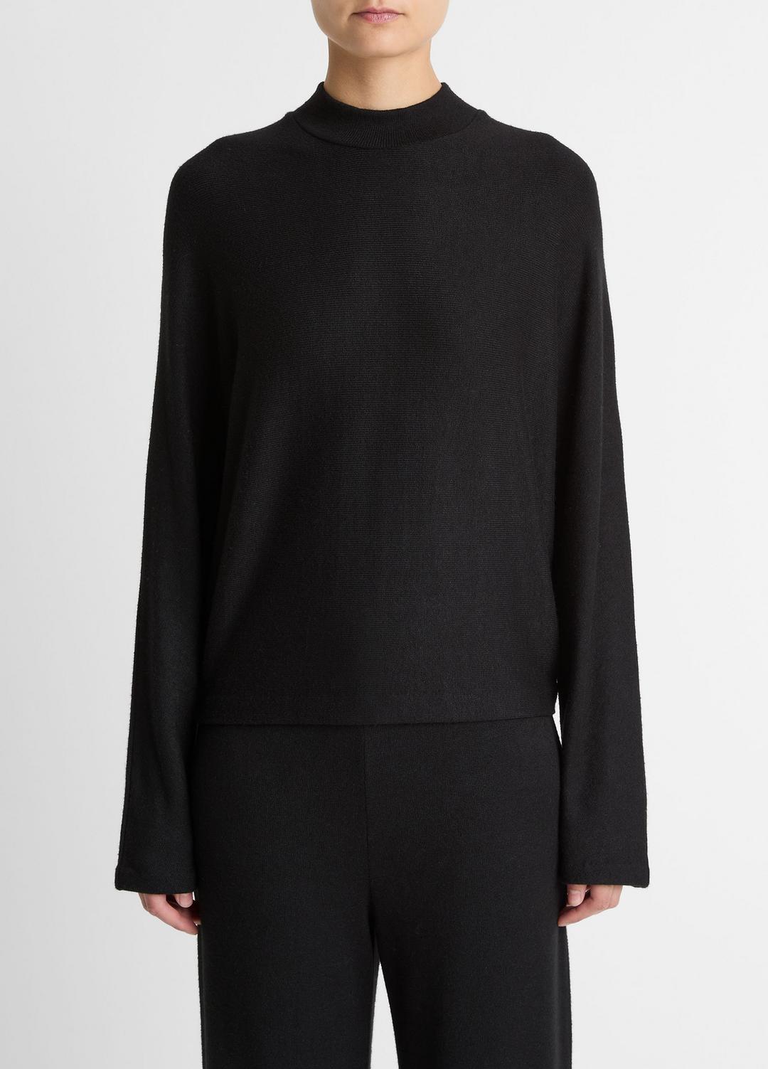 VINCE Women Cozy Dolman-Sleeve Mock-Neck Top in Long Sleeve