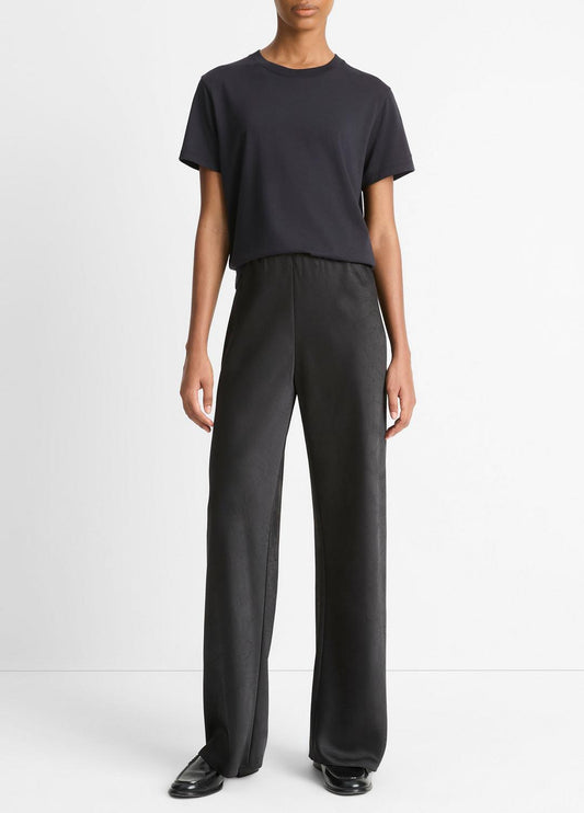 VINCE Women Pima Cotton Crew Neck T-Shirt in Short Sleeve