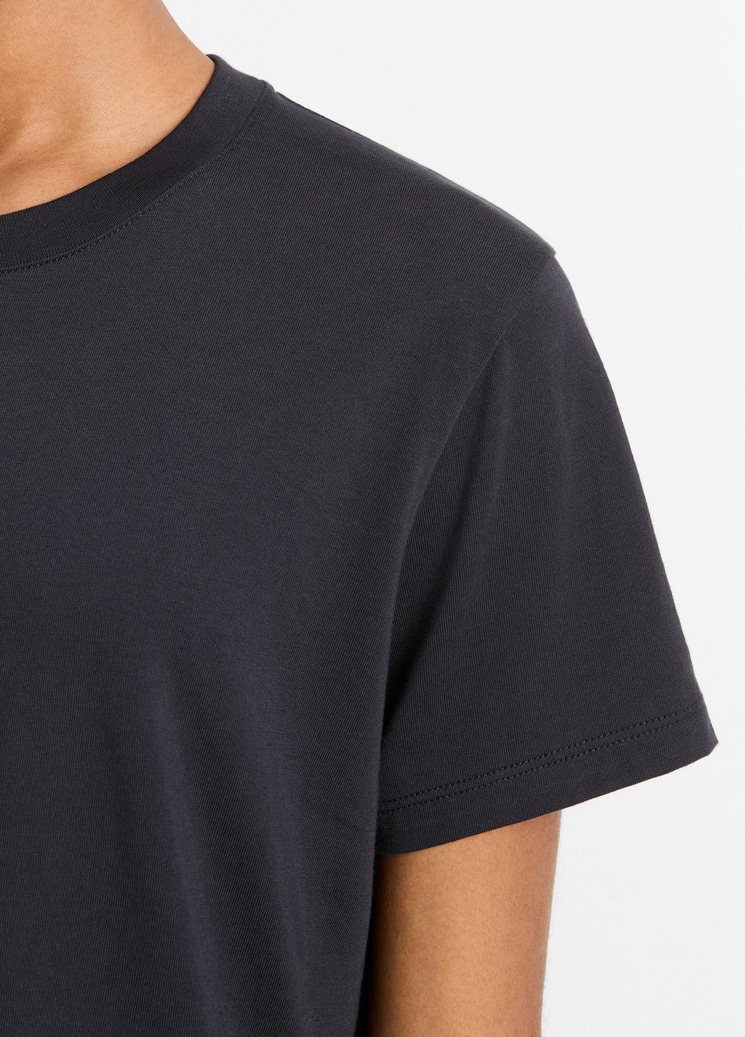 VINCE Women Pima Cotton Crew Neck T-Shirt in Short Sleeve