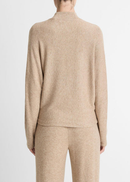 VINCE Women Cozy Dolman-Sleeve Mock-Neck Top in Long Sleeve