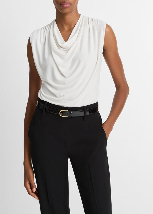 VINCE Women Jersey Draped Cowl-Neck Top in Tank Tops