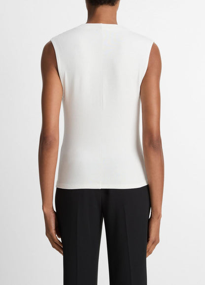 VINCE Women Jersey Draped Cowl-Neck Top in Tank Tops
