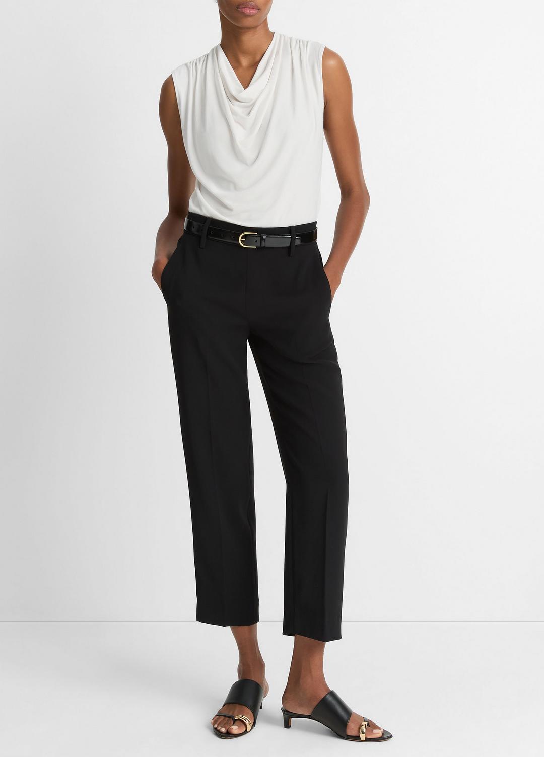 VINCE Women Jersey Draped Cowl-Neck Top in Tank Tops