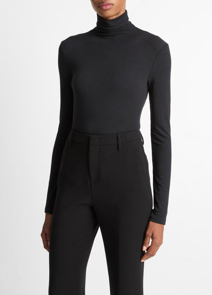 VINCE Women Essential Long-Sleeve Turtleneck Top in Long Sleeve