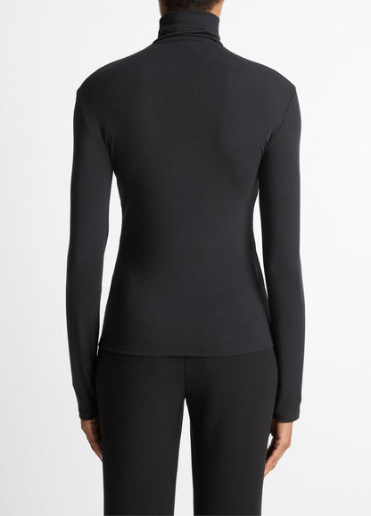 VINCE Women Essential Long-Sleeve Turtleneck Top in Long Sleeve