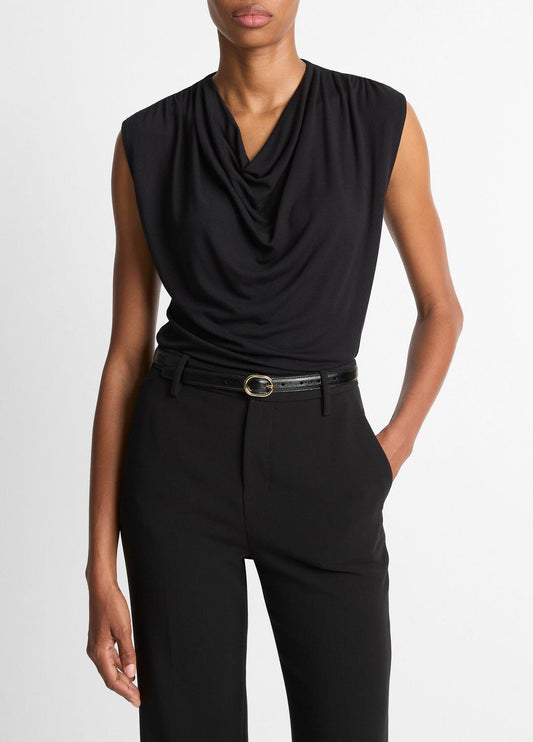 VINCE Women Jersey Draped Cowl-Neck Top in Tank Tops