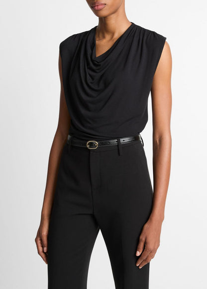 VINCE Women Jersey Draped Cowl-Neck Top in Tank Tops