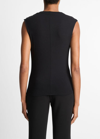 VINCE Women Jersey Draped Cowl-Neck Top in Tank Tops