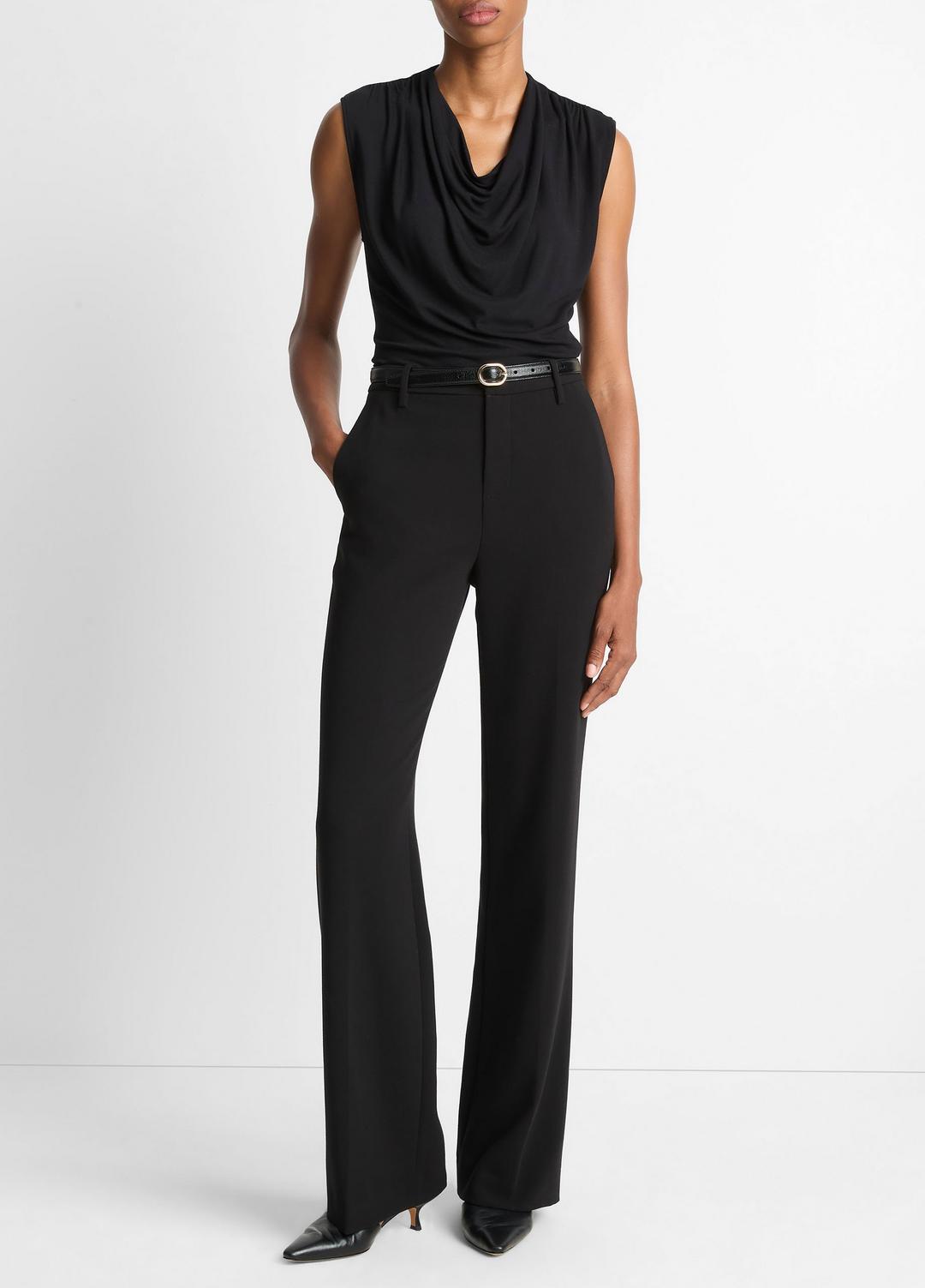 VINCE Women Jersey Draped Cowl-Neck Top in Tank Tops