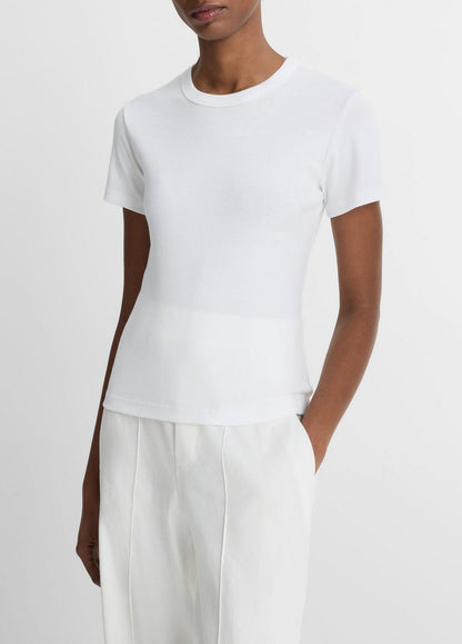 VINCE Women Pima Cotton-Blend '90s Shrunken T-Shirt in Short Sleeve