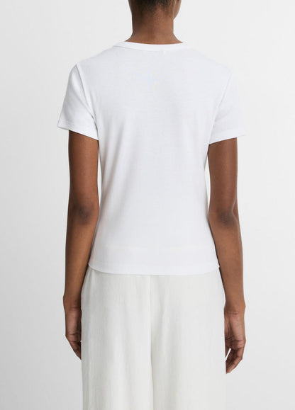 VINCE Women Pima Cotton-Blend '90s Shrunken T-Shirt in Short Sleeve