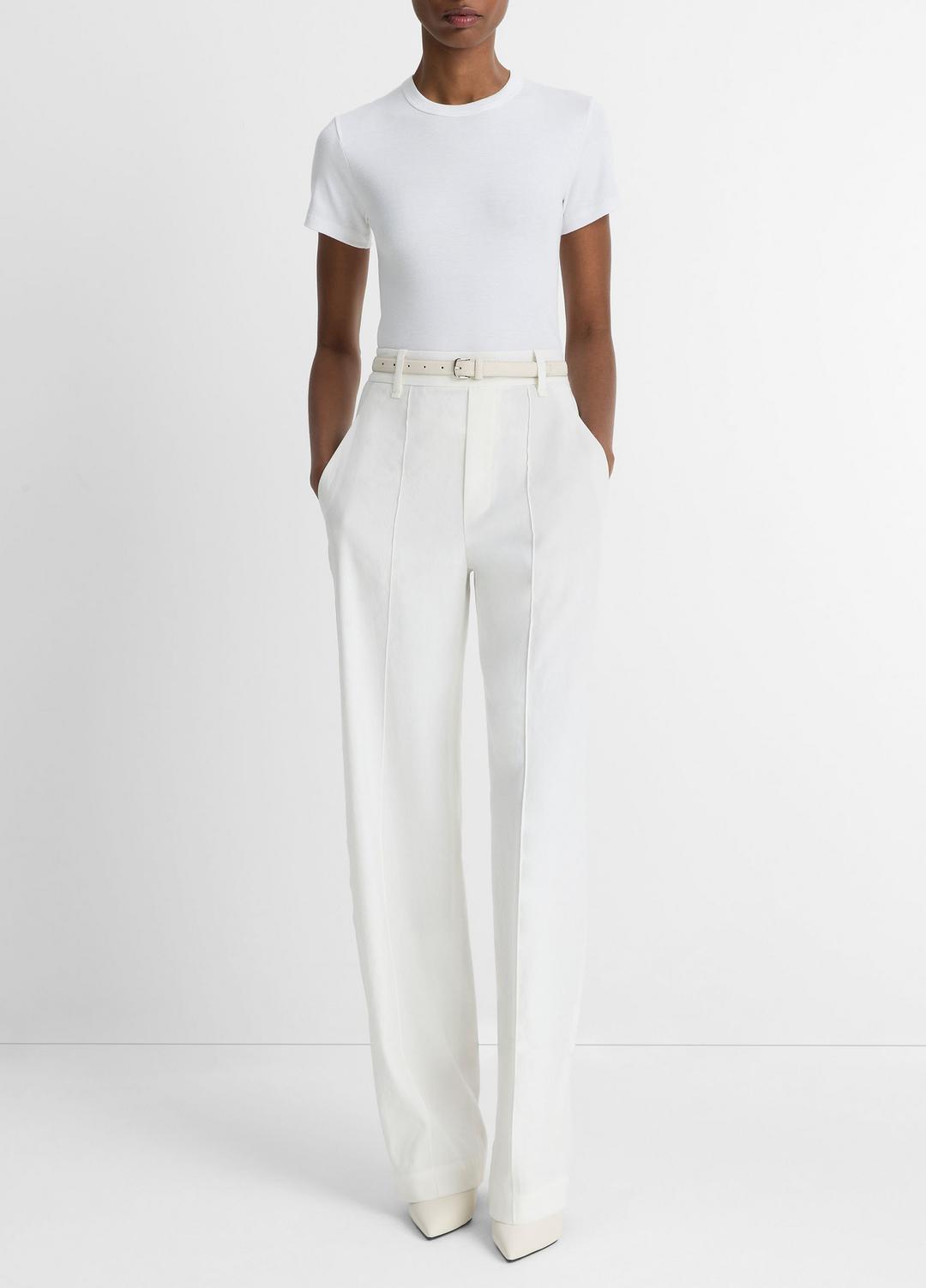 VINCE Women Pima Cotton-Blend '90s Shrunken T-Shirt in Short Sleeve