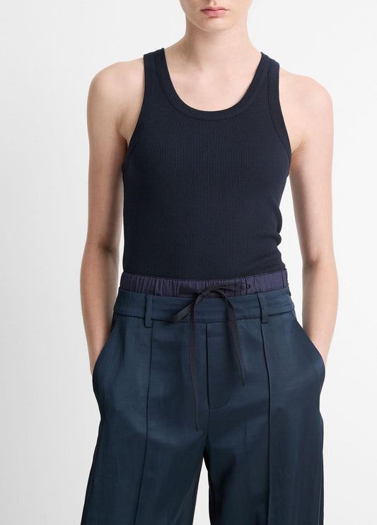 VINCE Women Ribbed Scoop-Neck Tank in Tank Tops