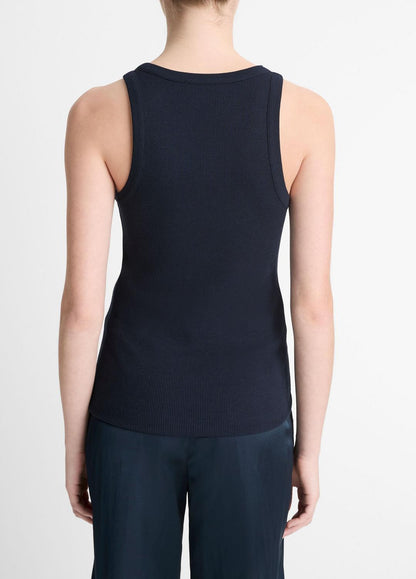VINCE Women Ribbed Scoop-Neck Tank in Tank Tops