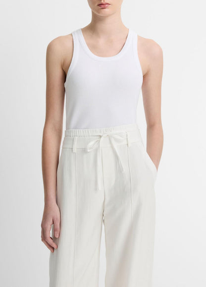 VINCE Women Ribbed Scoop-Neck Tank in Tank Tops