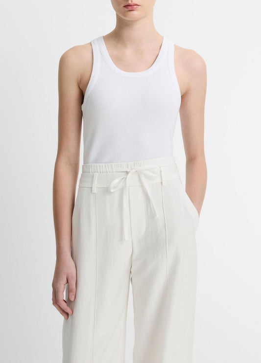 VINCE Women Ribbed Scoop-Neck Tank in Tank Tops