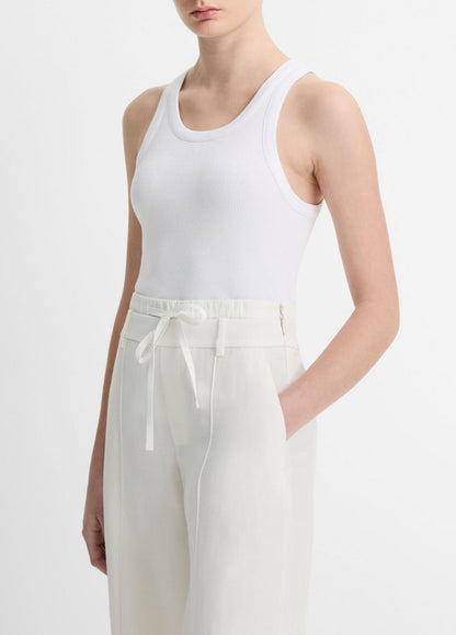 VINCE Women Ribbed Scoop-Neck Tank in Tank Tops