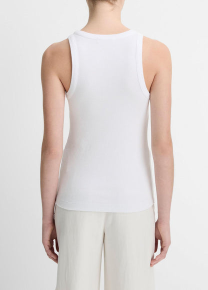 VINCE Women Ribbed Scoop-Neck Tank in Tank Tops