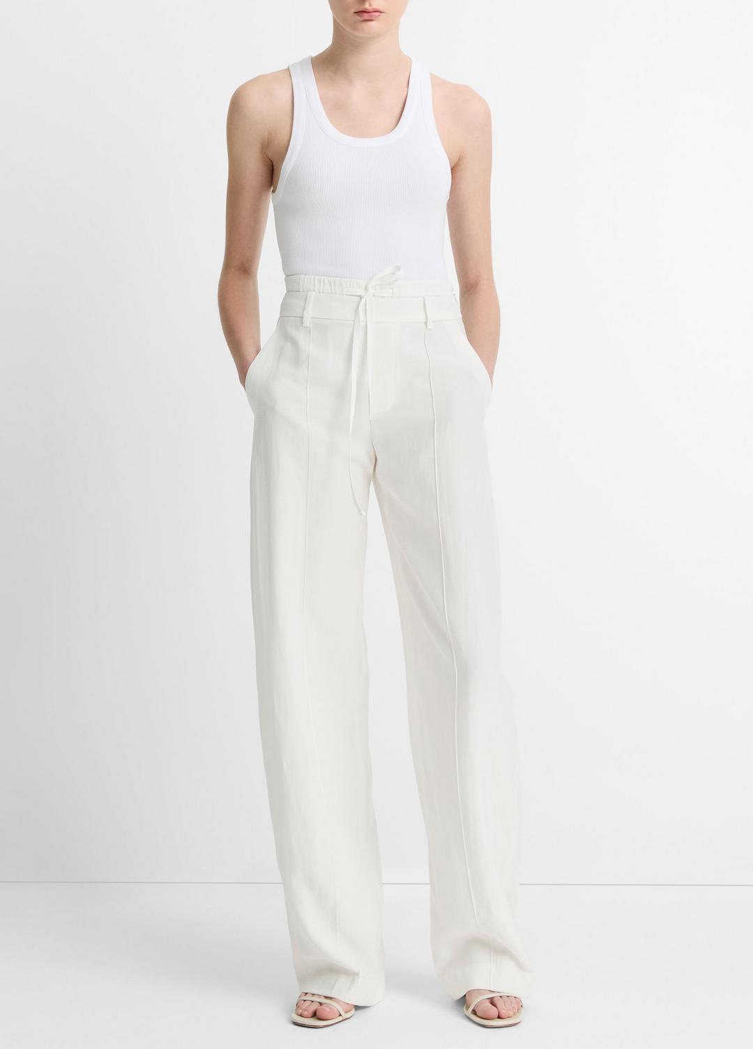 VINCE Women Ribbed Scoop-Neck Tank in Tank Tops