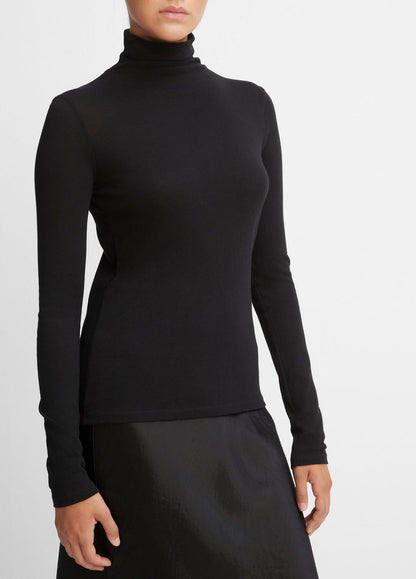 VINCE Women Essential Long Sleeve Turtleneck in Long Sleeve