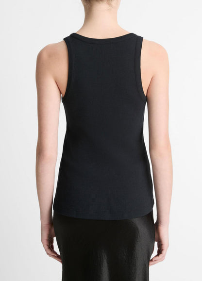 VINCE Women Ribbed Scoop-Neck Tank in Tank Tops