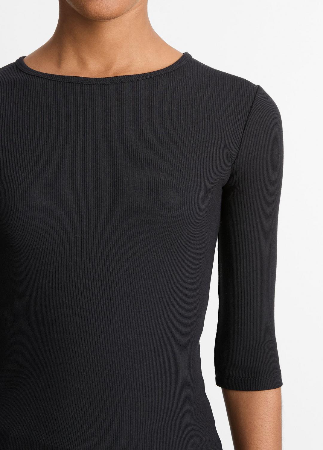 VINCE Women Elbow-Sleeve Crew Neck T-Shirt in Short Sleeve