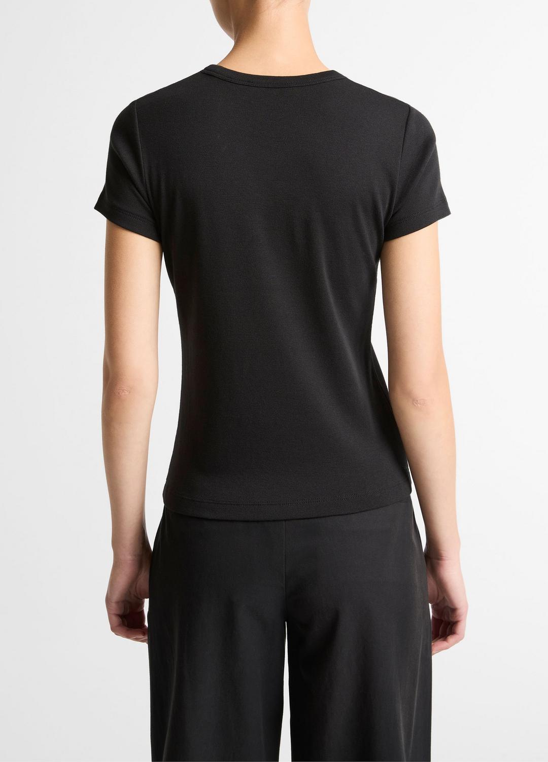 VINCE Women Pima Cotton-Blend '90s Shrunken T-Shirt in Short Sleeve