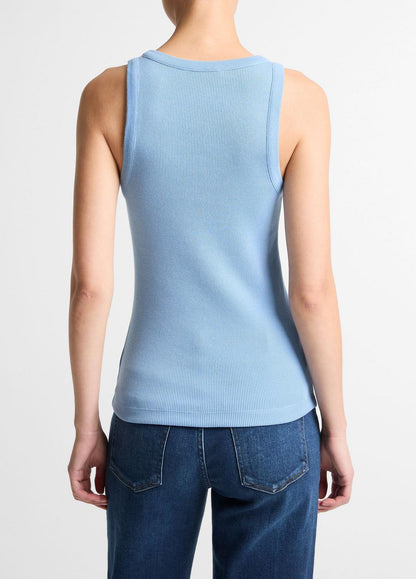 VINCE Women Ribbed Scoop-Neck Tank in Tank Tops