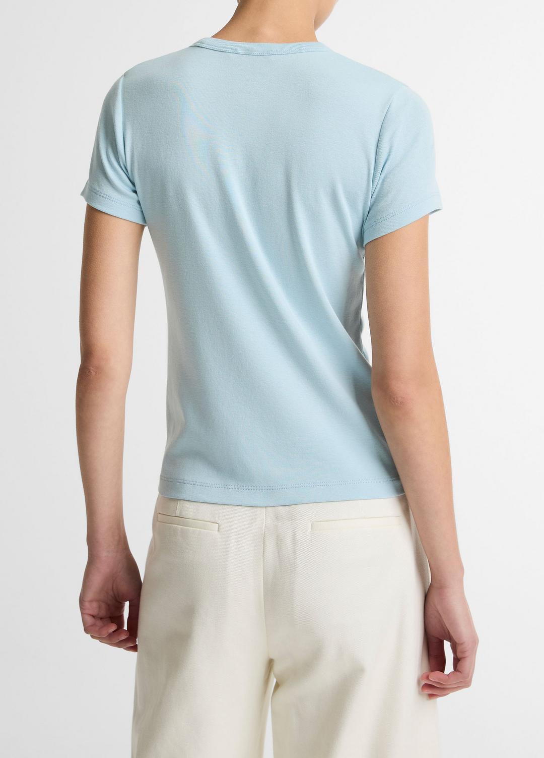 VINCE Women Pima Cotton-Blend '90s Shrunken T-Shirt in Short Sleeve
