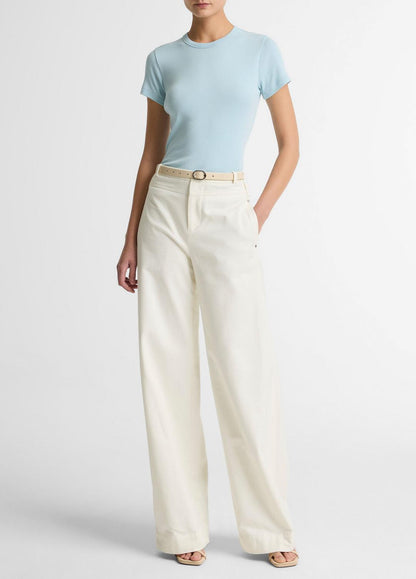 VINCE Women Pima Cotton-Blend '90s Shrunken T-Shirt in Short Sleeve