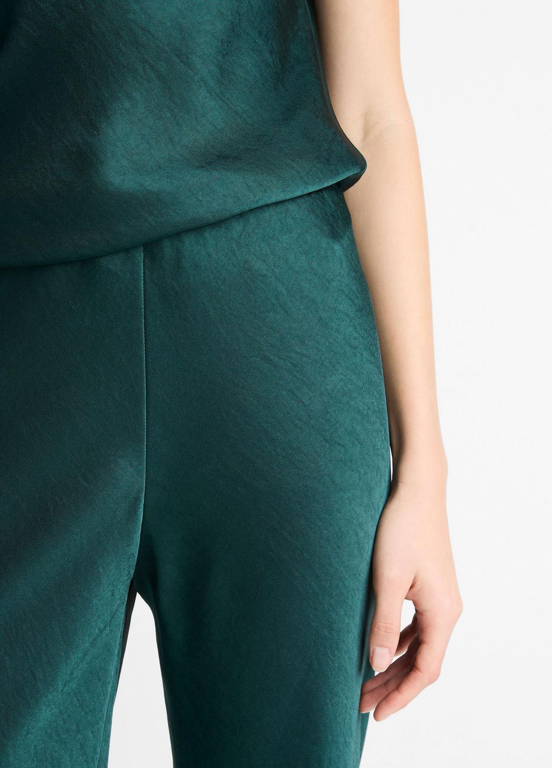 VINCE Women Colette High-Rise Fluid Satin Bias Pant in Trousers