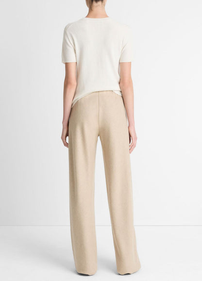 VINCE Women Italian Wool-Blend High-Waist Bias Pant in Trousers