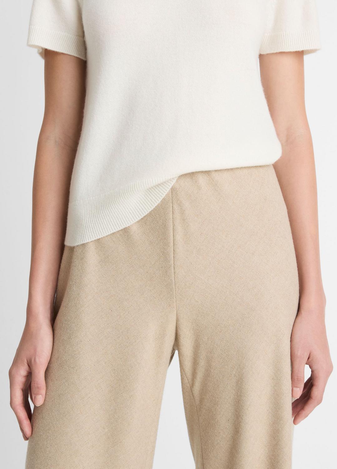 VINCE Women Italian Wool-Blend High-Waist Bias Pant in Trousers