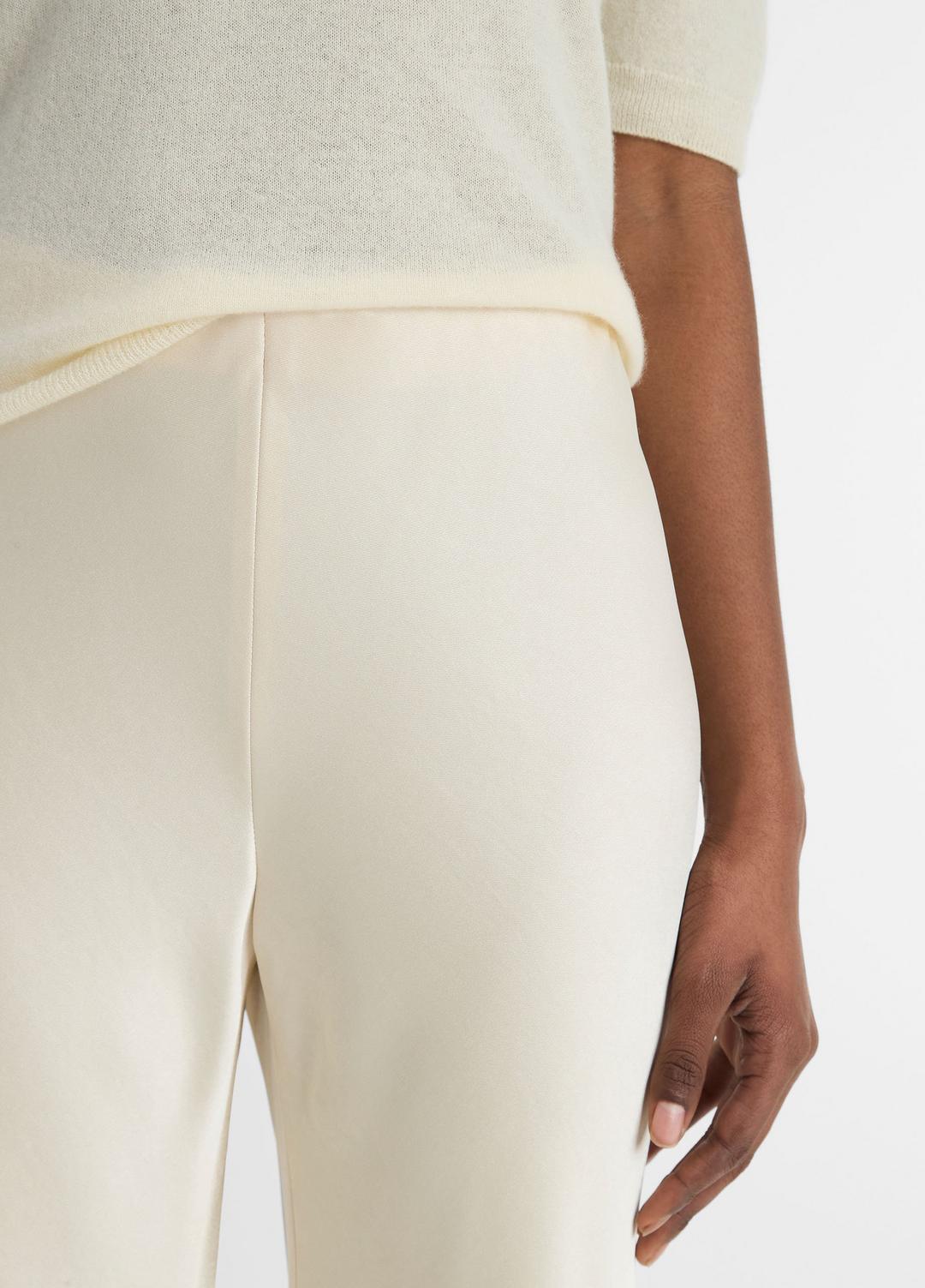 VINCE Women Colette High-Rise Fluid Satin Bias Pant in Pants