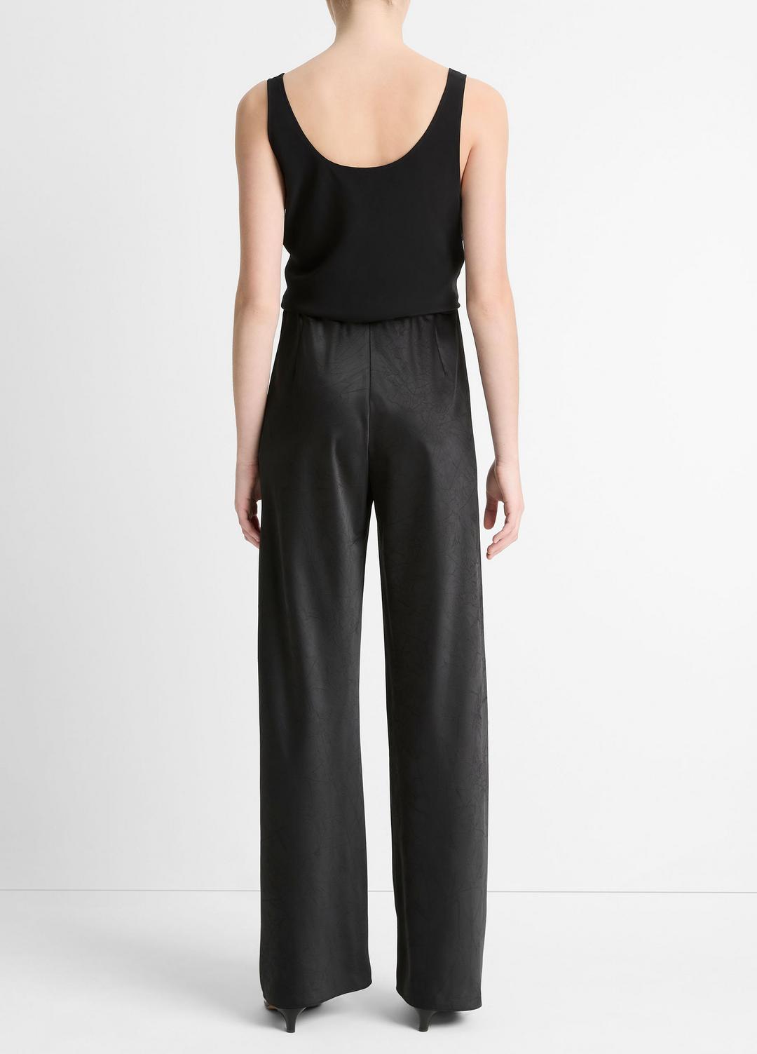 VINCE Women Colette High-Rise Fluid Satin Bias Pant in Trousers