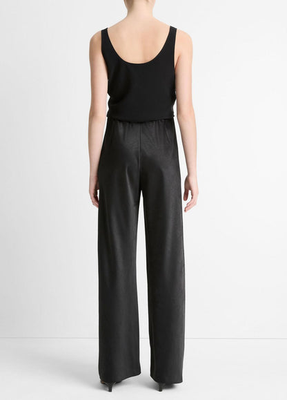 VINCE Women Colette High-Rise Fluid Satin Bias Pant in Trousers