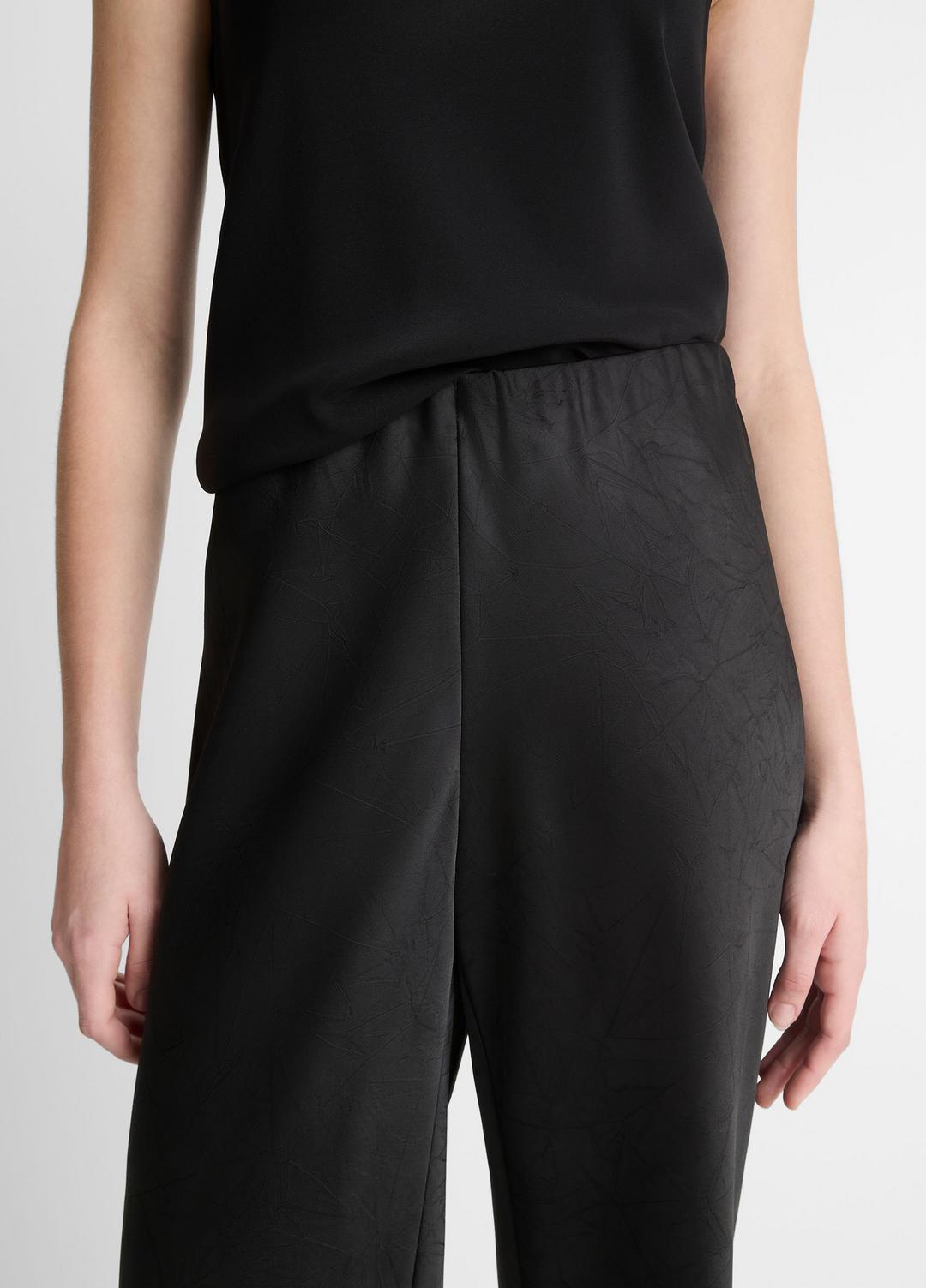 VINCE Women Colette High-Rise Fluid Satin Bias Pant in Trousers