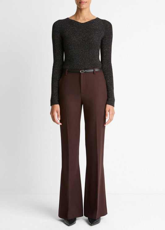 VINCE Women Sculptural Flare Trouser in Trousers