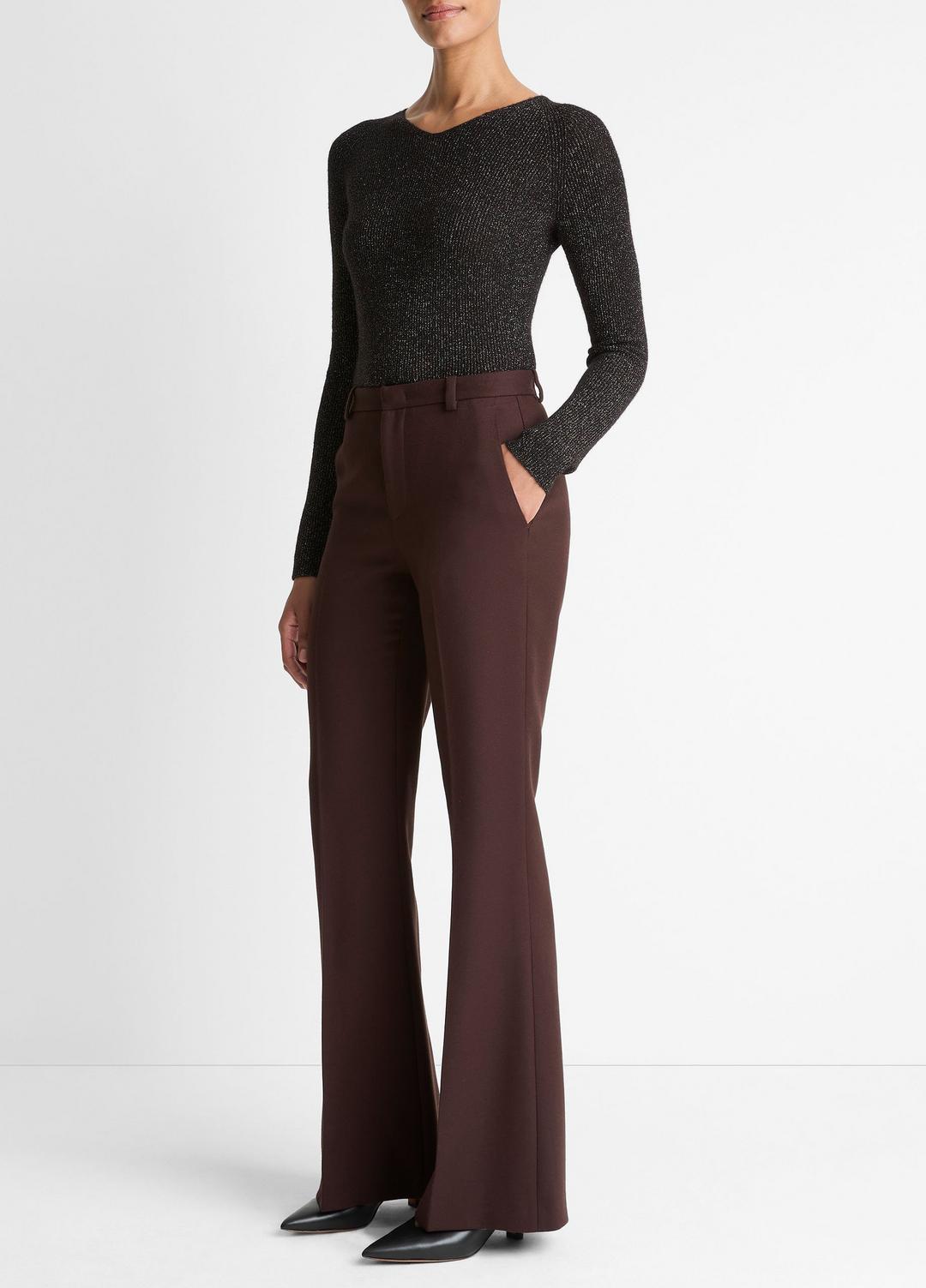 VINCE Women Sculptural Flare Trouser in Trousers