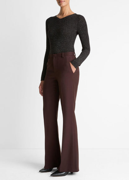 VINCE Women Sculptural Flare Trouser in Trousers