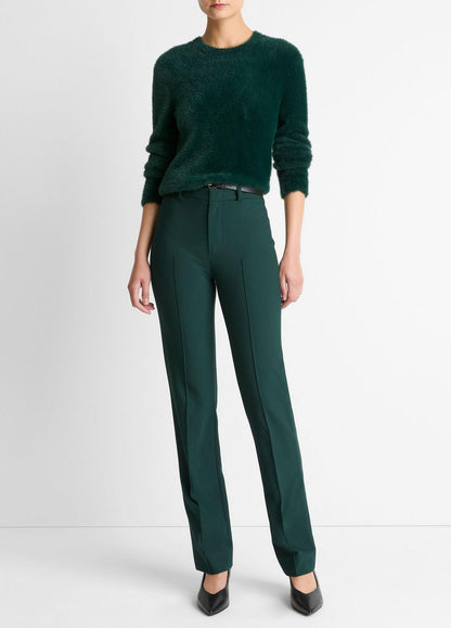 VINCE Women Cotton-Blend Slim Cigarette Pant in Trousers